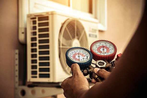 Professional Hvac technician working in Carr, CO